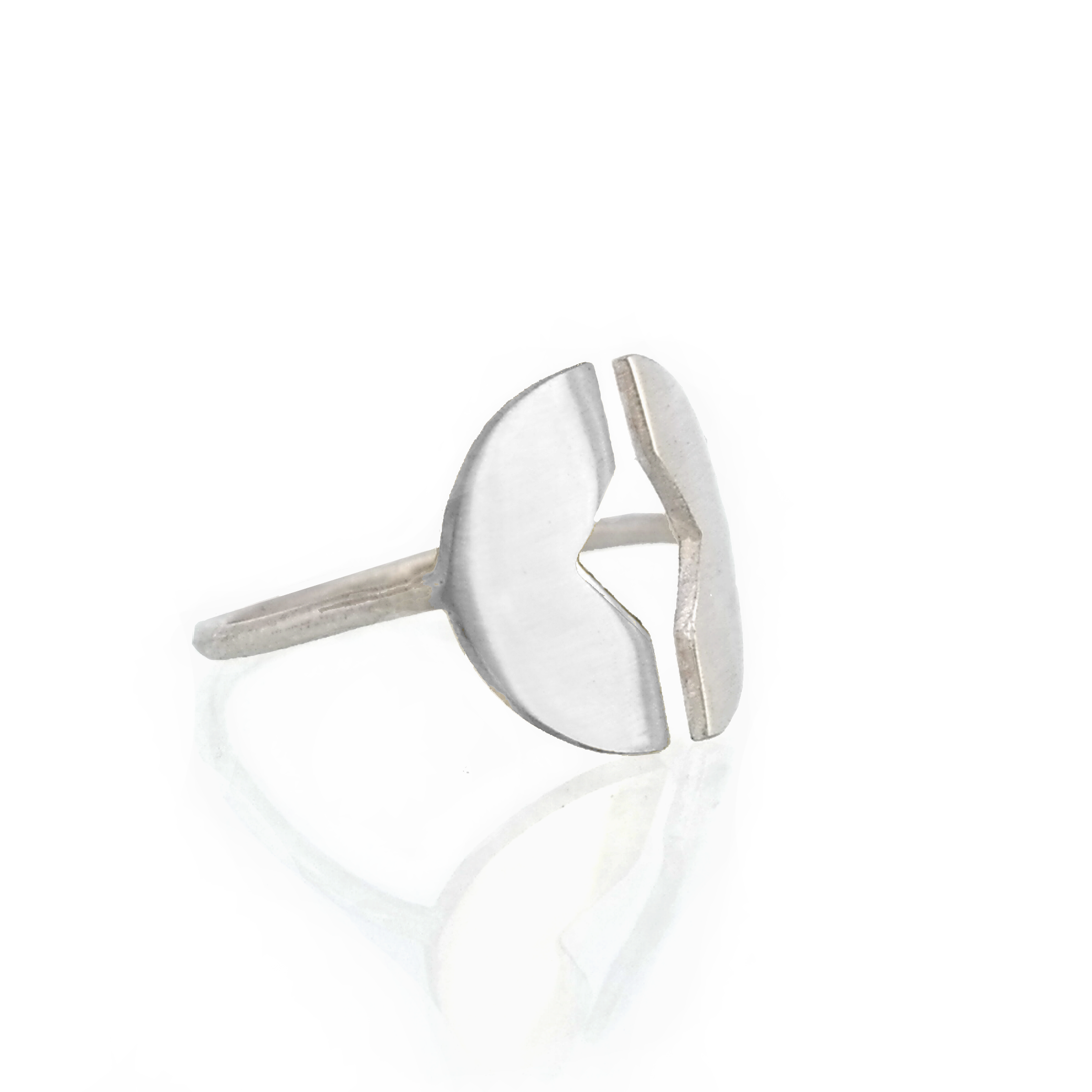 Silver fawo adjustable ring
